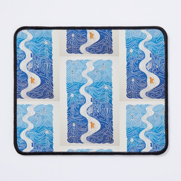 Item preview, Harmonious Mantas and Watercolors: An Asian-inspired Abstraction designed and sold by Piotrek0001.