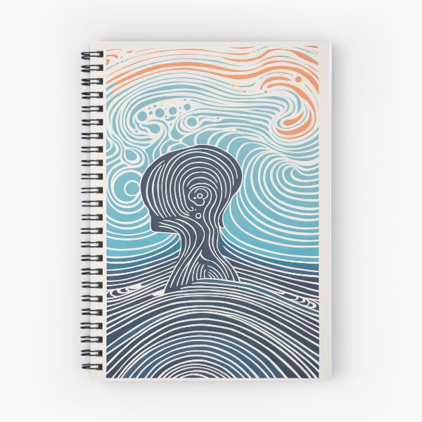 Item preview, Harmonious Mantas and Watercolors: An Asian-inspired Abstraction designed and sold by Piotrek0001.