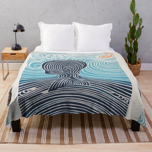 Item preview, Harmonious Mantas and Watercolors: An Asian-inspired Abstraction designed and sold by Piotrek0001.