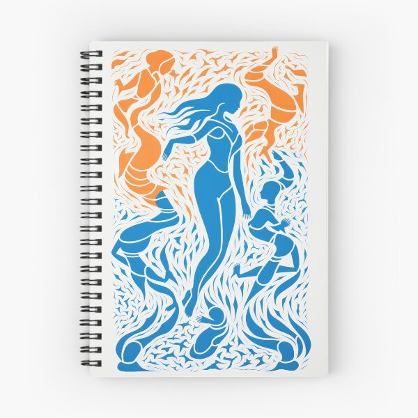 Item preview, Harmonious Mantas and Watercolors: An Asian-inspired Abstraction designed and sold by Piotrek0001.