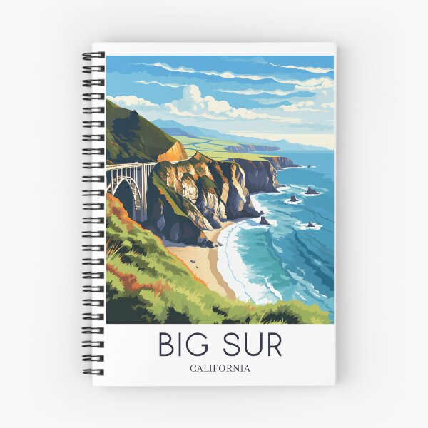 Item preview, A Pop Art Travel Print of Big Sur - California - US  designed and sold by StudioRedKoala.