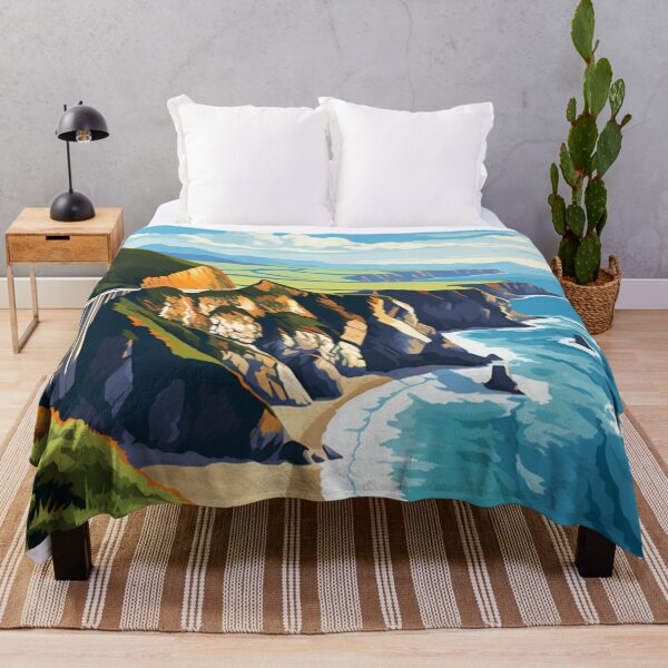 Item preview, A Pop Art Travel Print of Big Sur - California - US  designed and sold by StudioRedKoala.