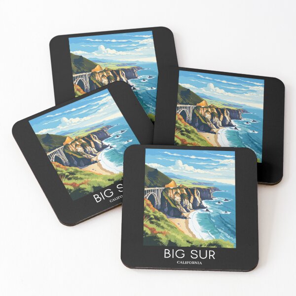 Item preview, A Pop Art Travel Print of Big Sur - California - US  designed and sold by StudioRedKoala.
