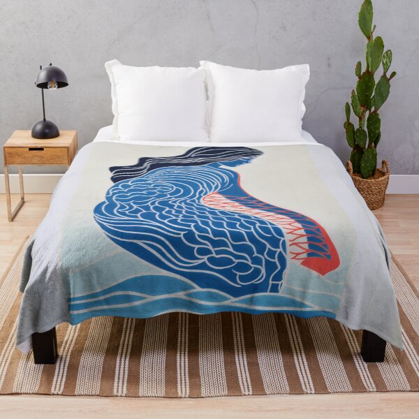 Item preview, Harmonious Mantas and Watercolors: An Asian-inspired Abstraction designed and sold by Piotrek0001.