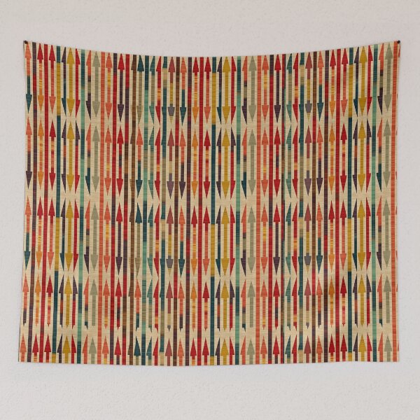 Item preview, Modern Ikat Textile Art Pattern No3 designed and sold by Atomura.
