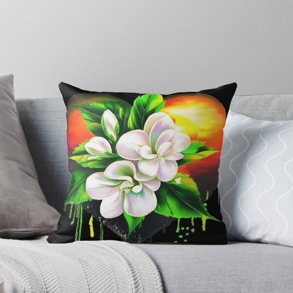Item preview, Jasmine Branch Blooming White Flowers designed and sold by NEUMANN ArtWear Boutique.