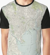 Vintage Map of New Haven Connecticut (1901) Graphic T-Shirt