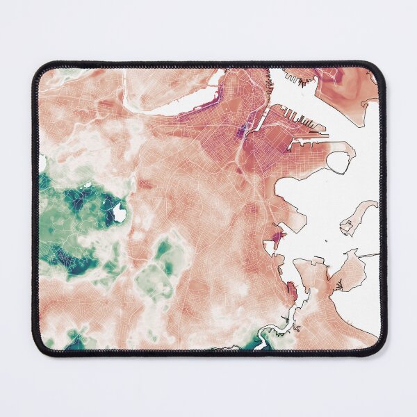 Item preview, Climate Change: Boston Summer Evening Urban Heat in watermelon designed and sold by DreamingBeetle.
