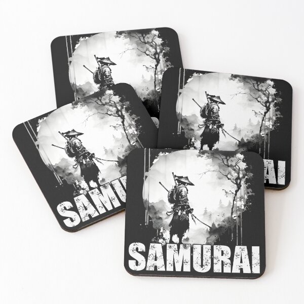 Item preview, SAMURAI Vintage Retro Japanese Art (lettered) designed and sold by Lycoris Design Lab.