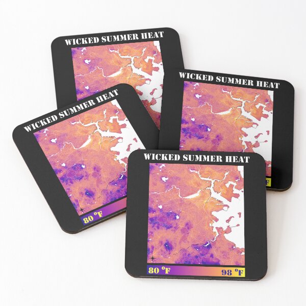 Item preview, Climate Change: Boston Summer Evening Urban Heat in plasma designed and sold by DreamingBeetle.