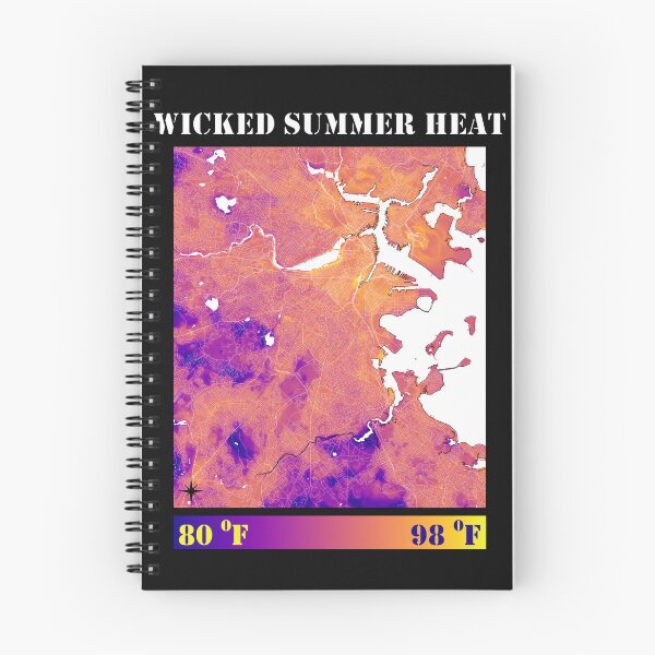 Item preview, Climate Change: Boston Summer Evening Urban Heat in plasma designed and sold by DreamingBeetle.
