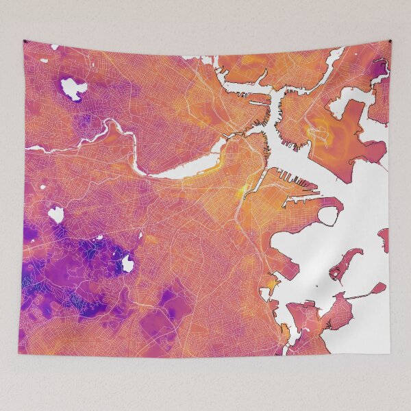 Item preview, Climate Change: Boston Summer Evening Urban Heat in plasma designed and sold by DreamingBeetle.