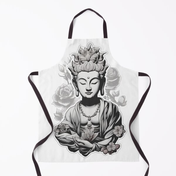 Item preview, Black White buddha Modern art 3D, Digital Art designed and sold by MartynGrey.