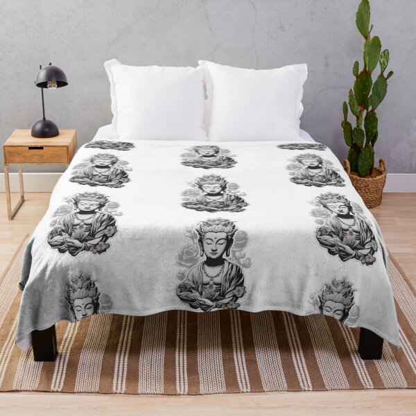 Item preview, Black White buddha Modern art 3D, Digital Art designed and sold by MartynGrey.