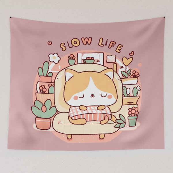 Item preview, Slow life kitten designed and sold by DRAGONFIASCO.