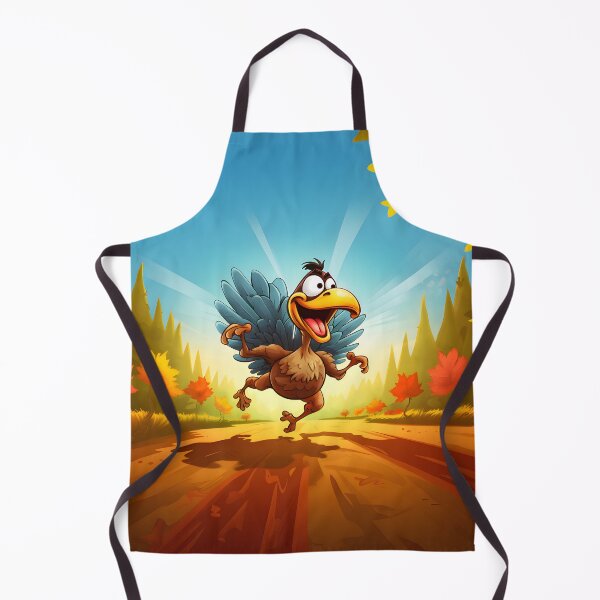 Item preview, Running cartoon turkey on western background designed and sold by workshoot.