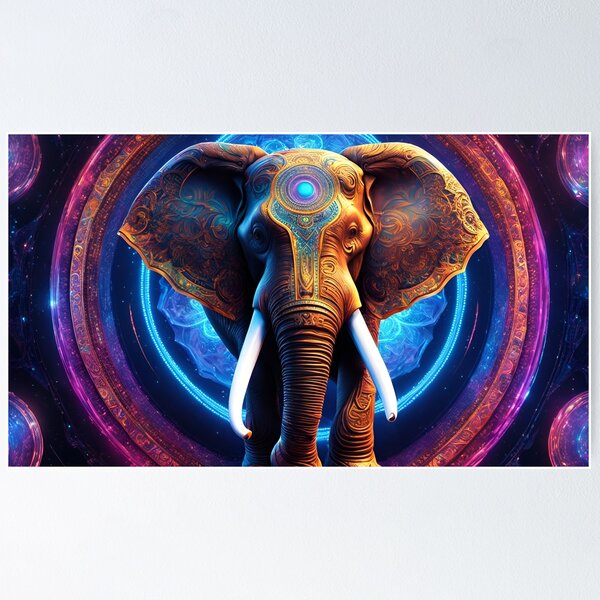 Item preview, Extravagent Elephant #1 designed and sold by AccordingtoAI.