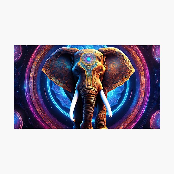 Item preview, Extravagent Elephant #1 designed and sold by AccordingtoAI.