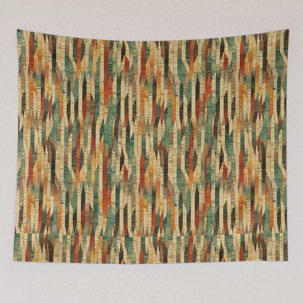 Item preview, Modern Ikat Textile Art Pattern No4 designed and sold by Atomura.