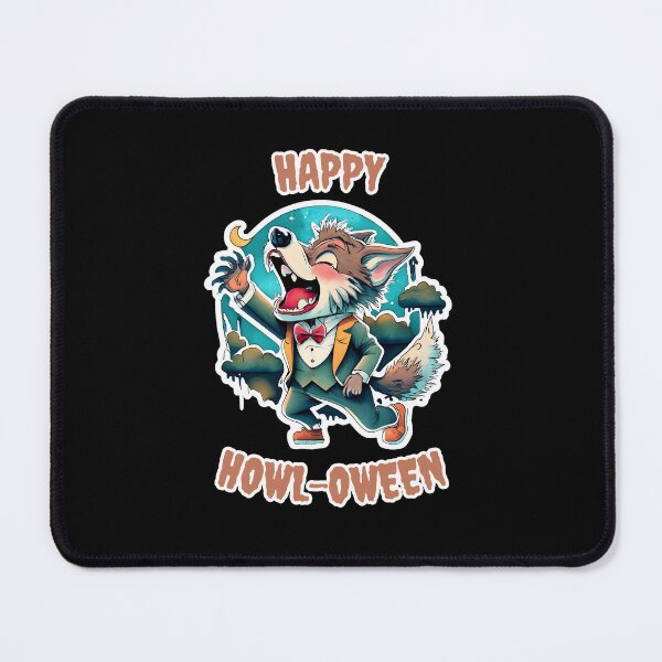 Item preview, Happy Howl-oween designed and sold by EmpireUnknown.