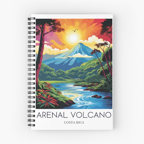 Item preview, A Pop Art Travel Print of the Arenal Volcano - Costa Rica  designed and sold by StudioRedKoala.