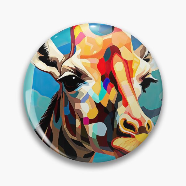 Item preview, Simplistic & Minimalistic African Giraffe Art Collection designed and sold by ArtificialGenes.