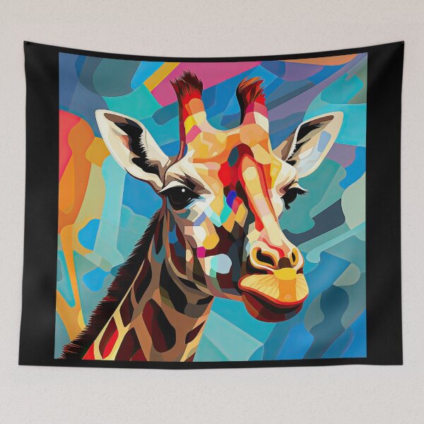 Item preview, Simplistic & Minimalistic African Giraffe Art Collection designed and sold by ArtificialGenes.