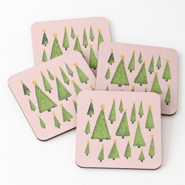 Item preview, Christmas Tree Farm - pink green  designed and sold by Shelley Winters.