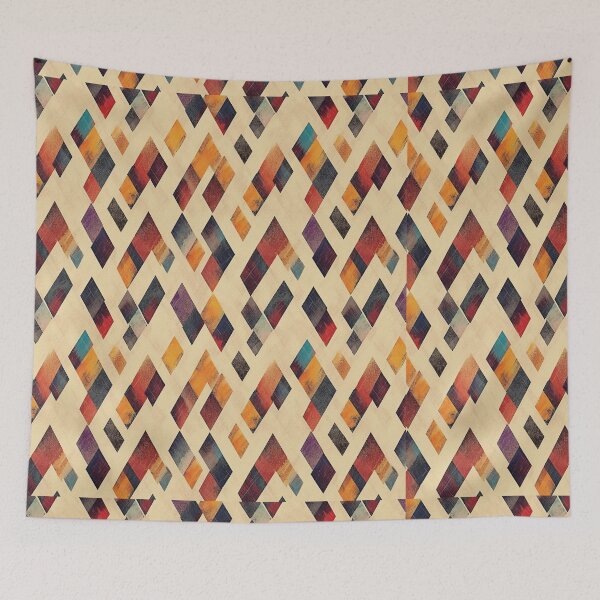 Item preview, Modern Ikat Textile Art Pattern No5 designed and sold by Atomura.