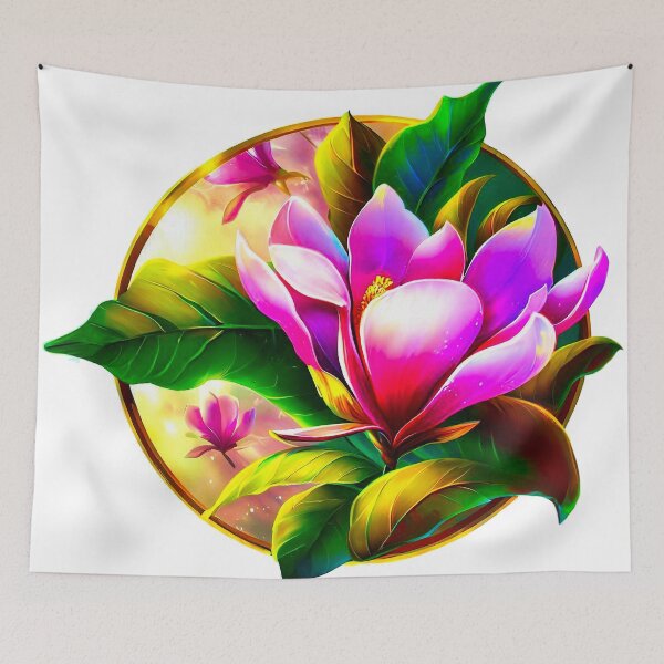 Item preview, Street Art a flowers Magnolia macrophylla designed and sold by NEUMANN ArtWear Boutique.