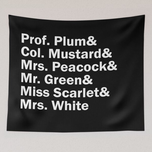 Item preview, Funny Names x Clue Movie designed and sold by 3dmuckychris.