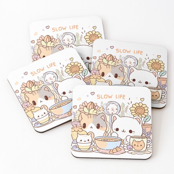 Item preview, Slow life kittens designed and sold by DRAGONFIASCO.
