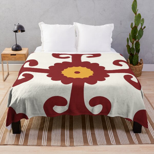 Item preview, Mexican Talavera Classic Tile - Valencia - Maroon designed and sold by elizdesign.
