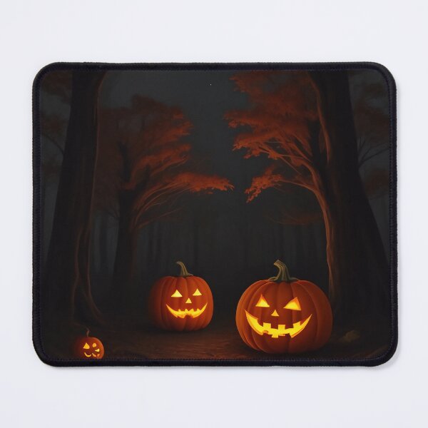 Item preview, Spooky jackolantern in a magical glowing forest designed and sold by Art4PrintGifts.