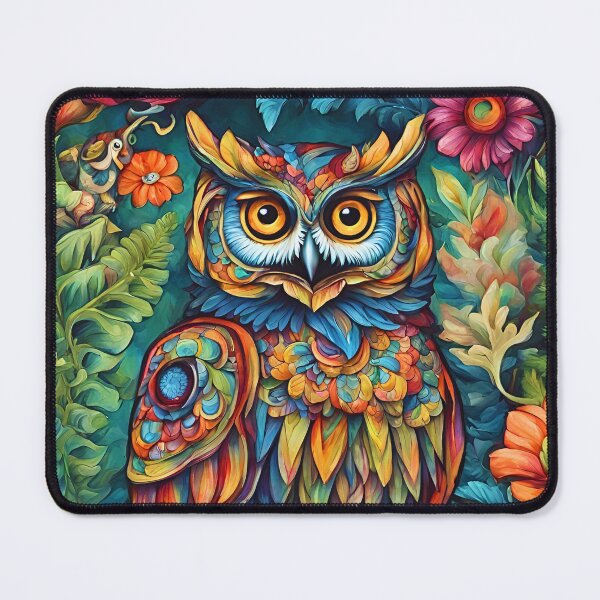 Item preview, Floral Owl in the Jungle. designed and sold by AllureLab.