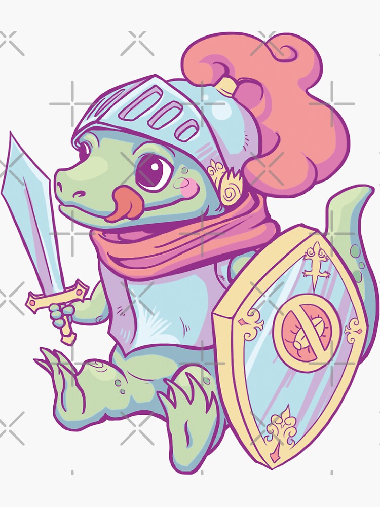 Thumbnail 3 of 3, Sticker, Paladin Lizard designed and sold by piratadandi.