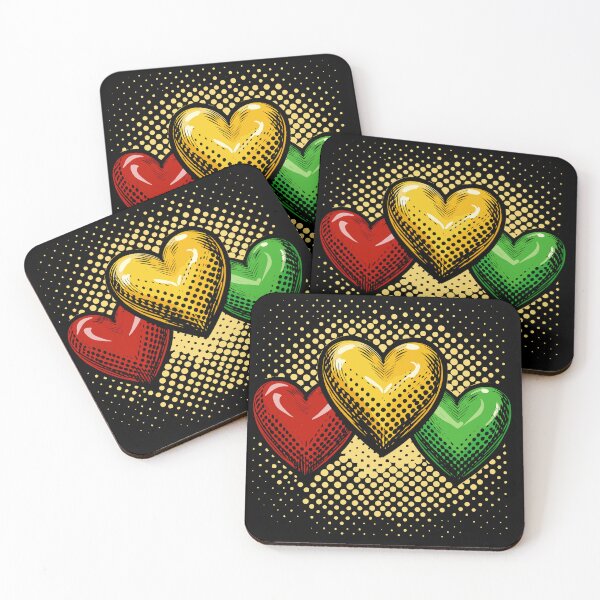 Item preview, Pop Art Reggae Hearts designed and sold by reggaeartgifts.