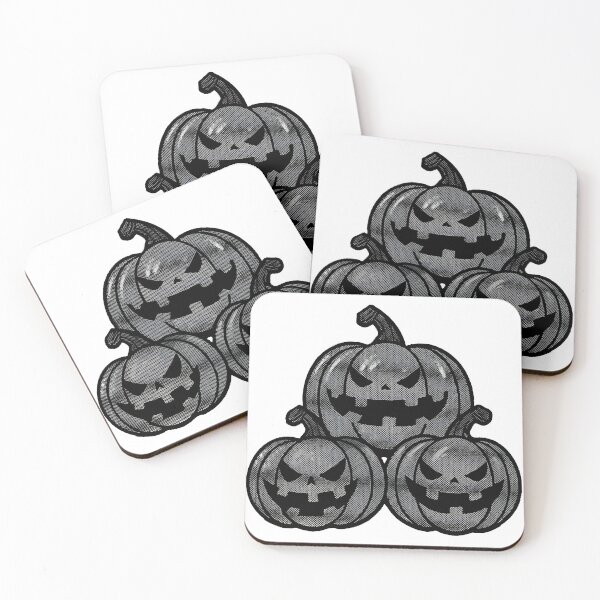 Item preview, Sinister, menacing Halloween pumpkins with wicked grins designed and sold by PTB Art Design.