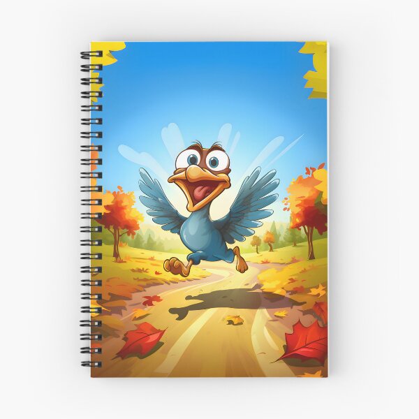 Item preview, Panic running cartoon turkey on western background designed and sold by workshoot.