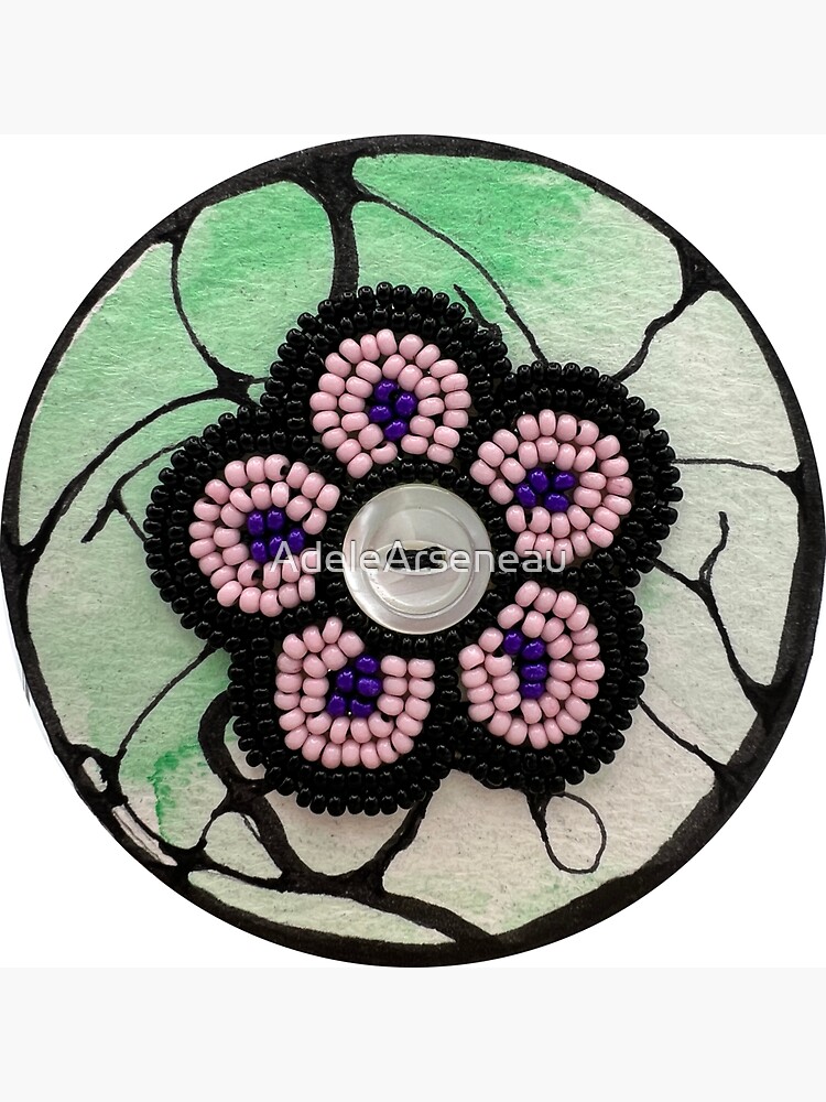 Thumbnail 3 of 3, Sticker, Womens Compassion Flower designed and sold by AdeleArseneau.