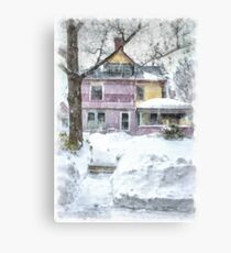 Victorian Snowstorm Canvas Print