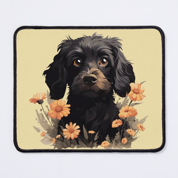 Item preview, Black Jackapoo in Flowers designed and sold by ZombieLH.