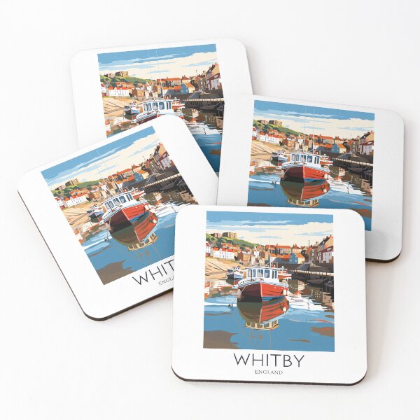 Item preview, A Pop Art Travel Print of Whitby - England  designed and sold by StudioRedKoala.