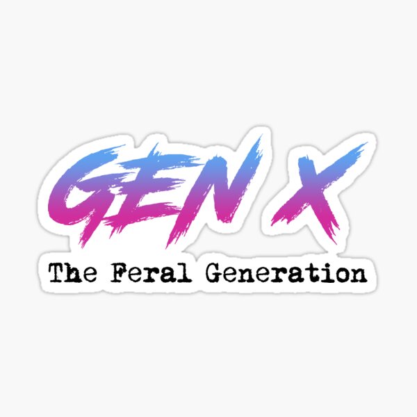 Item preview, Gen X - The Feral Generation designed and sold by Cat Lady Designs.