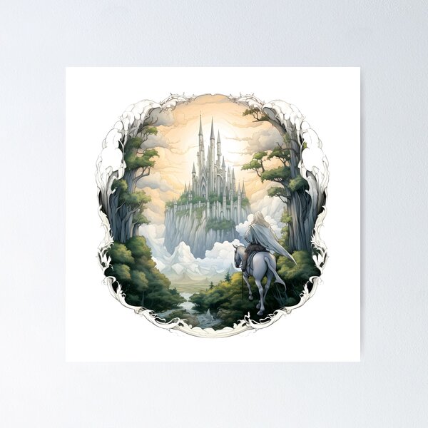 minas tirith' Poster, picture, metal print, paint by Designersen