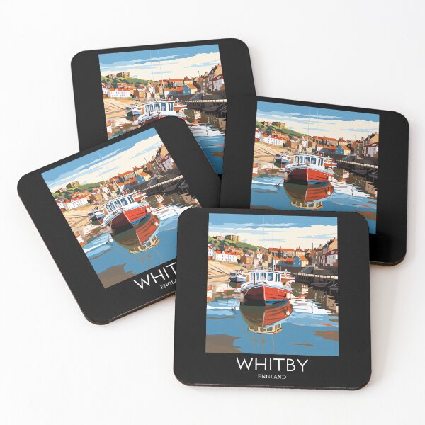Item preview, A Pop Art Travel Print of Whitby - England  designed and sold by StudioRedKoala.