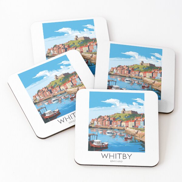 Item preview, A Pop Art Travel Print of Whitby - England  designed and sold by StudioRedKoala.