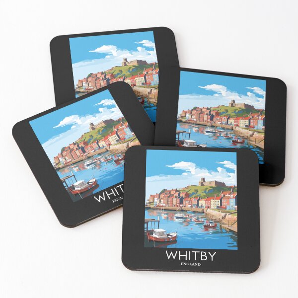 Item preview, A Pop Art Travel Print of Whitby - England  designed and sold by StudioRedKoala.