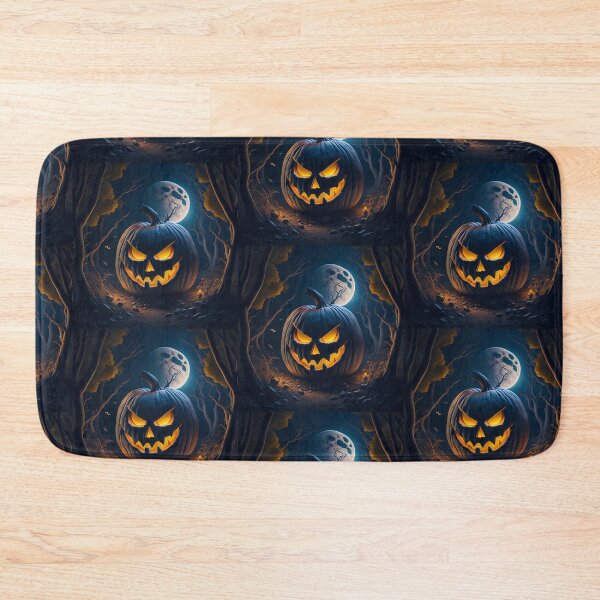 Item preview, Spooky jack-o-lantern in a magical forest designed and sold by Art4PrintGifts.