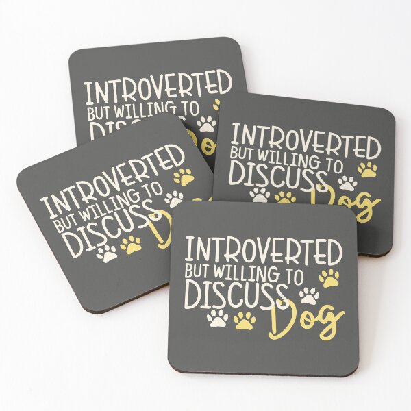 Item preview, Introverted but willing to discuss DOG designed and sold by JadesignFang.